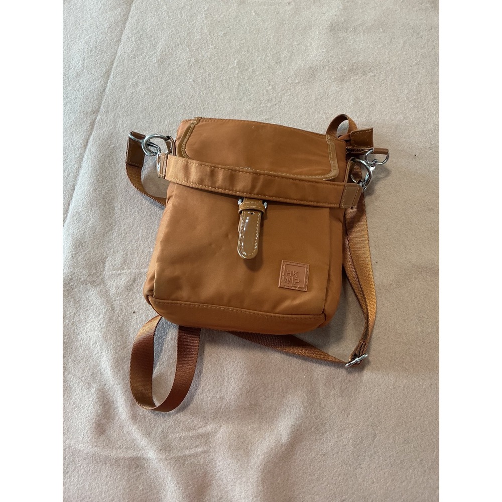 HKWP Crossbody Bag Womens Small Brown Good Casual Nylon Travel Messenger